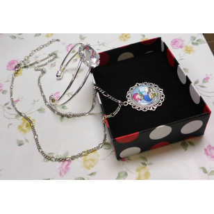 Cheery Chums / Goropikadon Cabochon Necklace and Bracelet Set 1a or 1b